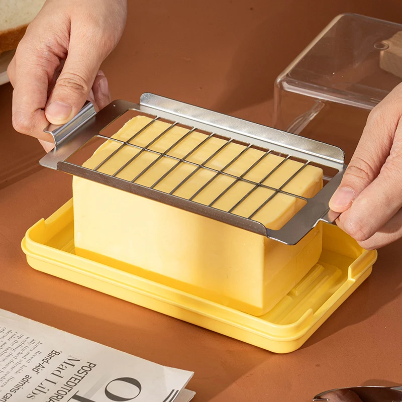 Butter Cutting Storage Box Cheese Separator Refrigerator Organizer Tool Fre Sle Japanese Design Food Storage Container