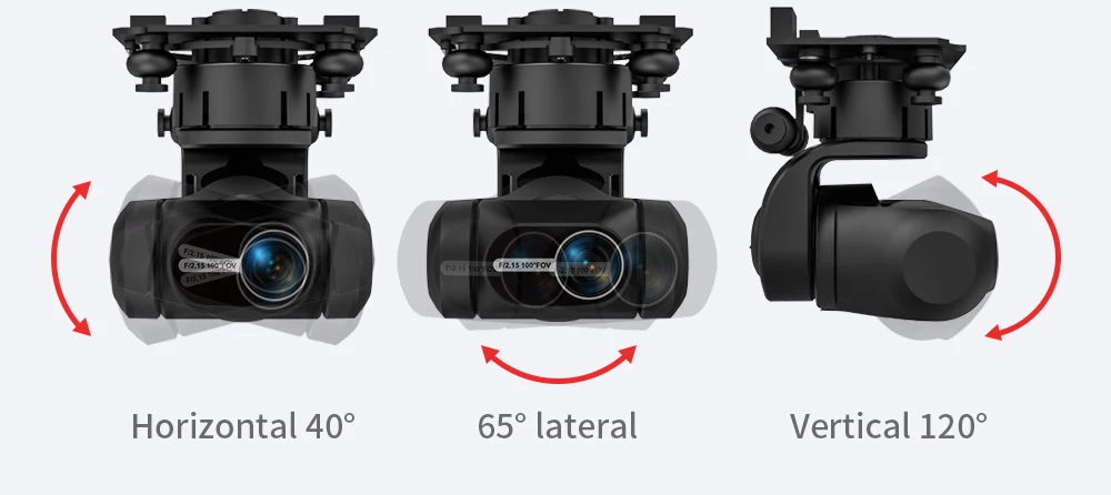 L106 Pro 3 Drone, Horizontal 408 658 lateral Vertical 12