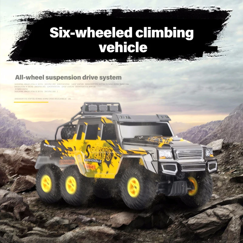 WLtoys 18629 RC Car 1:18 6x4 Climbing Vehicle 2.4G RC Six-Wheel Monster SUV Hummer Toy Car Model