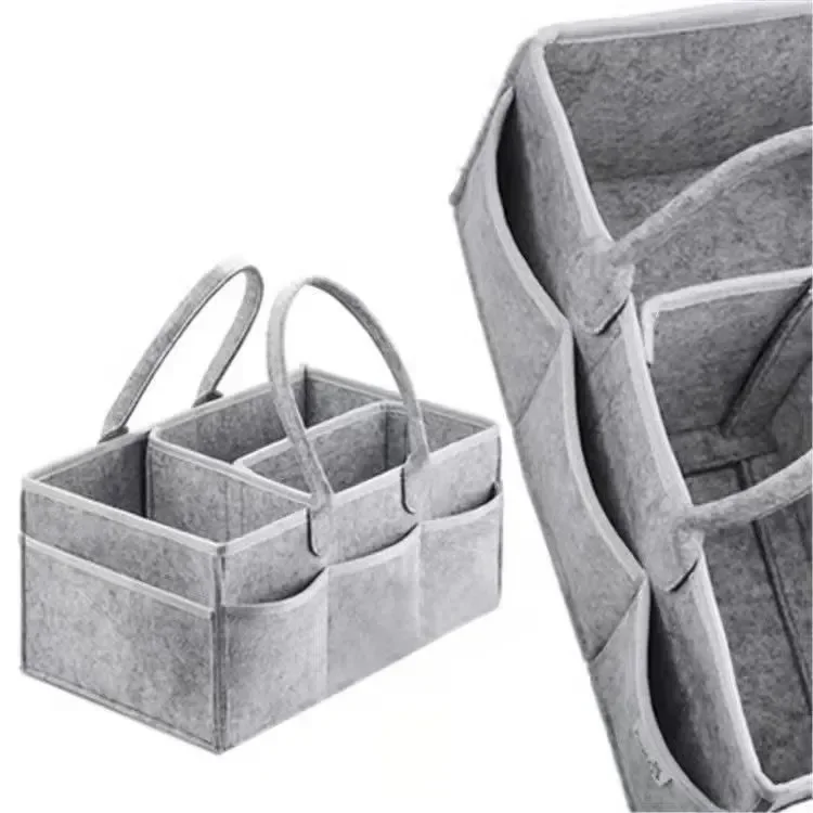 vvocci 38*23*18cm 휴대용 정리함 가방  기저귀 캐디 (기저귀 교환대 및 차량용) 방 필수품 수납함