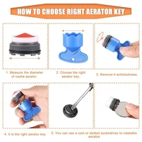 ประแจเครื่องอัดอากาศในตัวก๊อกน้ำห้องครัวแบบกันน้ำกระเซ็นตัวกรองช่องระบายน้ำอุปกรณ์เสริมหัวฉีด 2