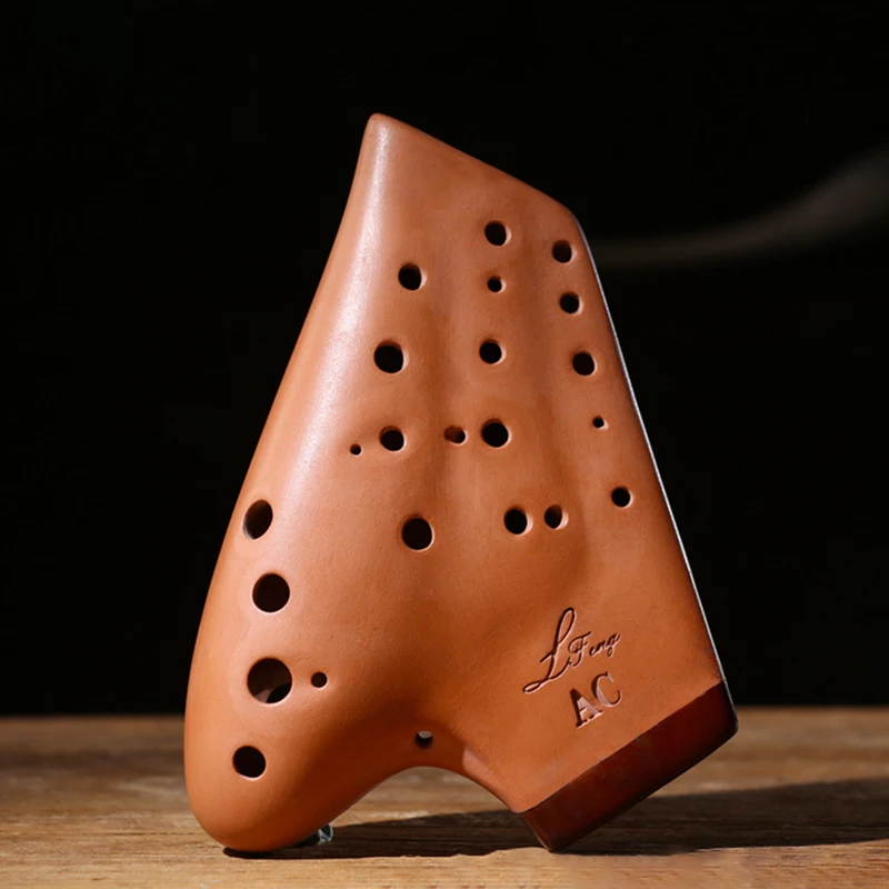 Ceramica A Tre Tubi Ocarina 12 Fori Chiave Alto C Ac Ag Fumé Opaco Professionale Zelda Ocarina Of Time Strumenti Musicali Regali