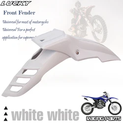 Universal Supermoto Motorcycle Front Fender Mudguard (White white)