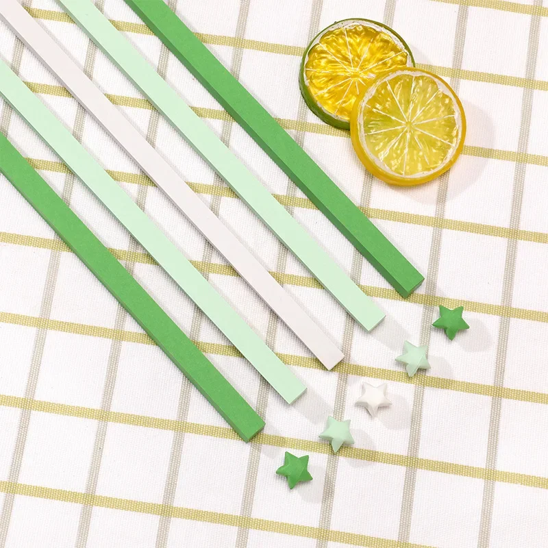 Vibrant Origami Star Paper Strips - 540 Sheets in 27 Colors