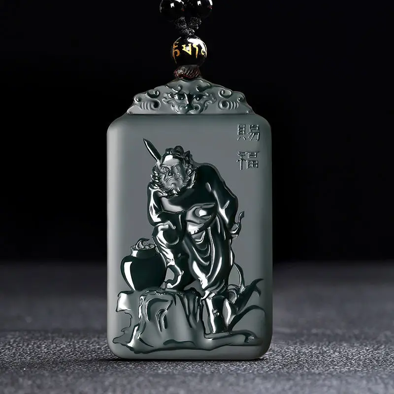 

Hetian jade Zhongkui jade pendant genuine Xinjiang sapphire Zhongkui blessing jade pendant men's and women's jade brand jade pen