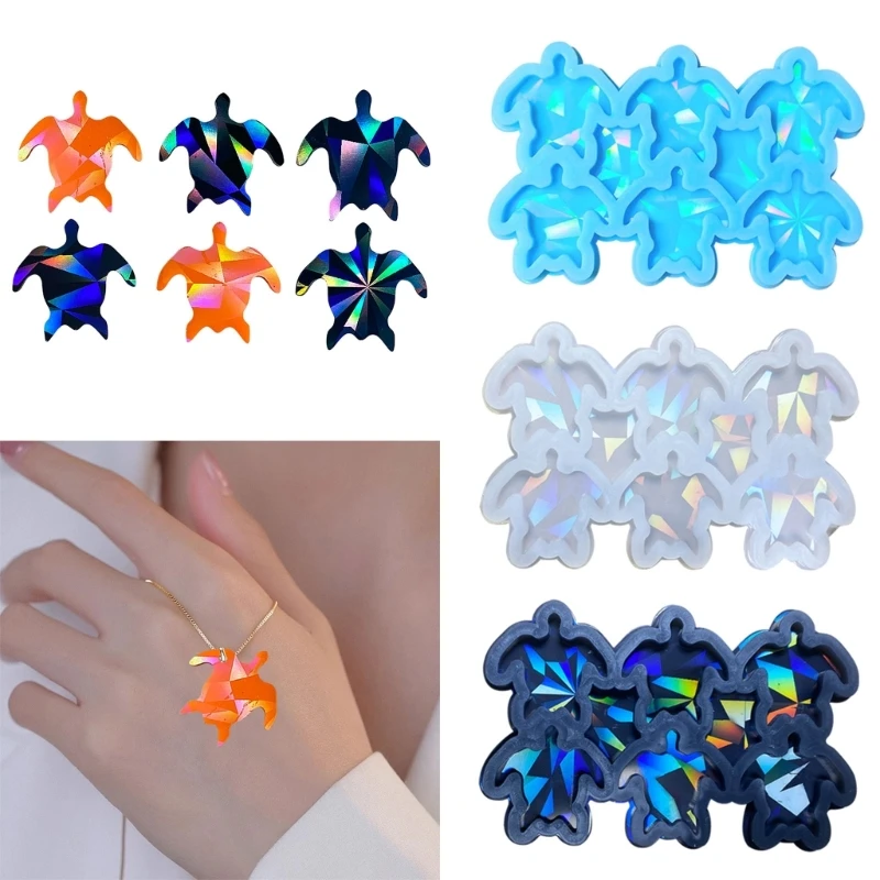 

E0BF Shape Silicone Molds DIY Handmade Crafts Resin Molds DIY Keyring Earring Pendant Making Tool