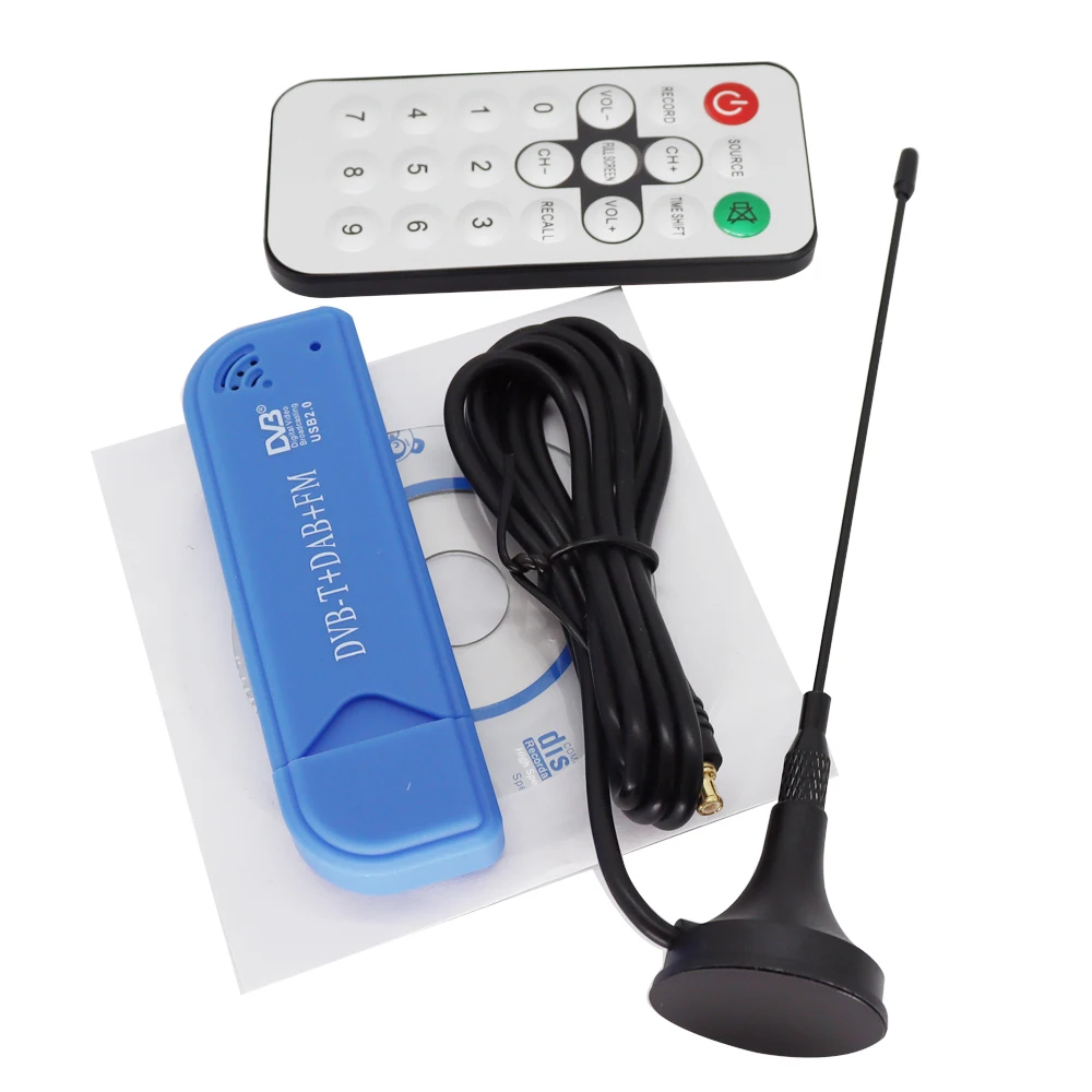 Digital USB 2.0 TV Stick Mini Portable TV stick DVB-T + DAB + FM RTL2832U FC0012 Support SDR Tuner Receiver TV accessories mini tv sticks TV Sticks