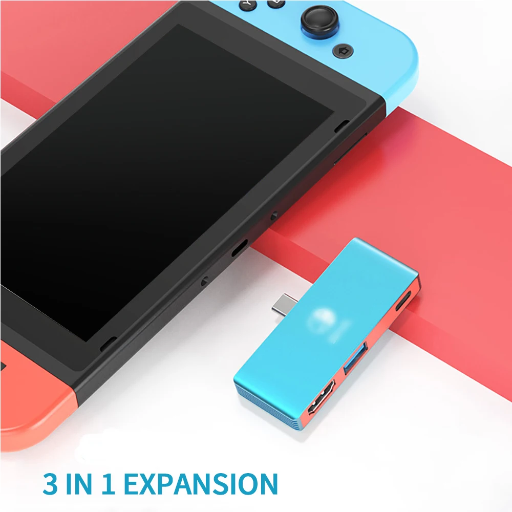 Portátil Tipo-c para Hub Compatível com Hdmi Estação de Ancoragem Usb-c hd para Nintendo Switch Telefone Mac Acessório Laptop em pd 4k 30hz