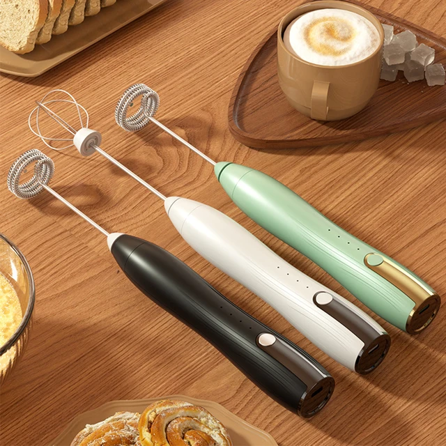Rechargeable Milk Frother Electric Mixer Whisk Handheld Frother Wand for  Coffee Whisk Drink Mixer for Mini Foamer for Cappuccino - AliExpress