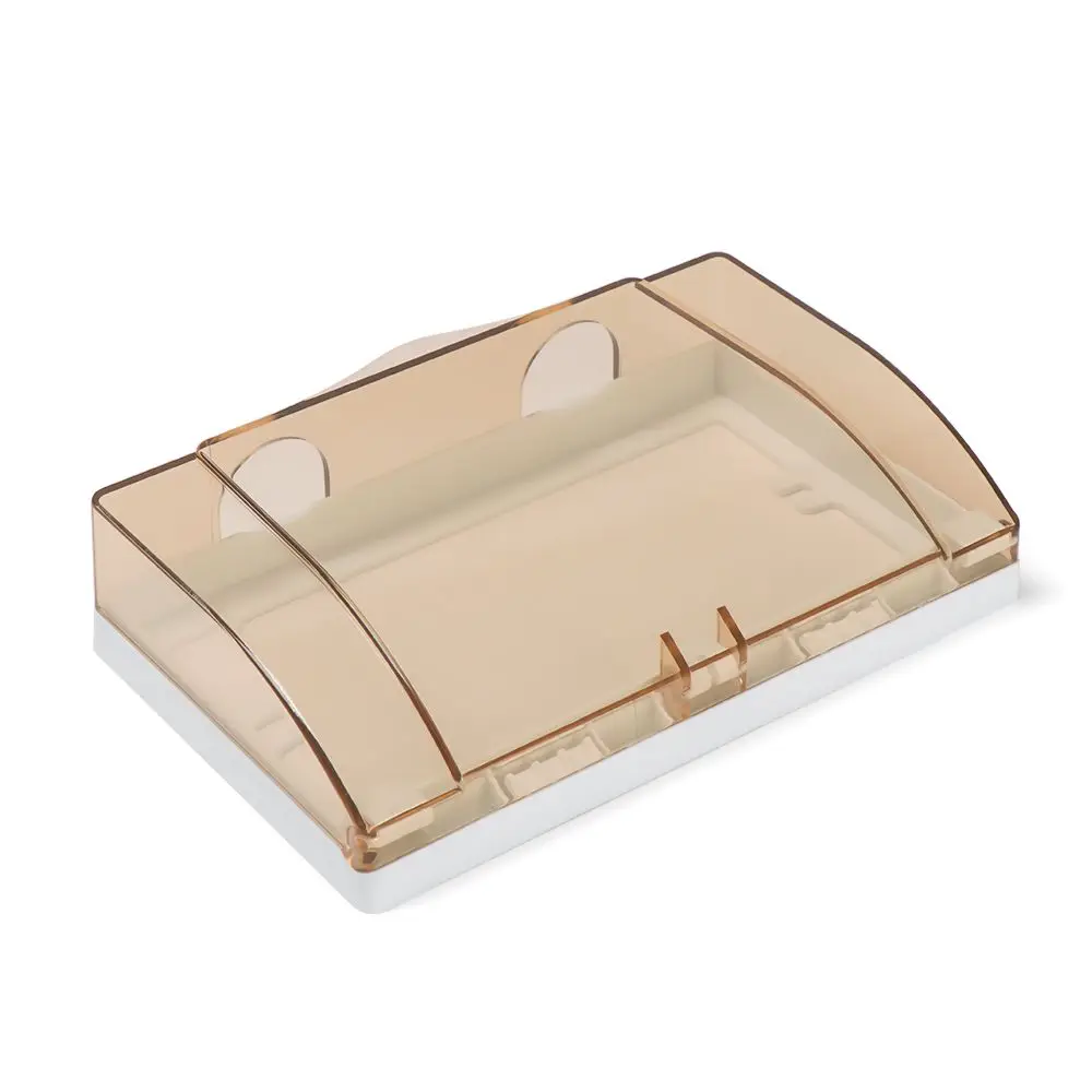 86 Type Power Outlet Double Socket Protector Electric Plug Cover Child Safety Box Waterproof Box 1Pcs Bathroom Supplies socket protective cover