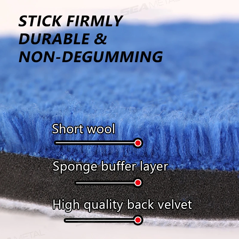 Microfiber Polishing Pad Wax er Pads for Car Body Polish Micro Fiber Polishing Kits Car Accessorie SEAMETAL 1/2pcs 4/5/6inch