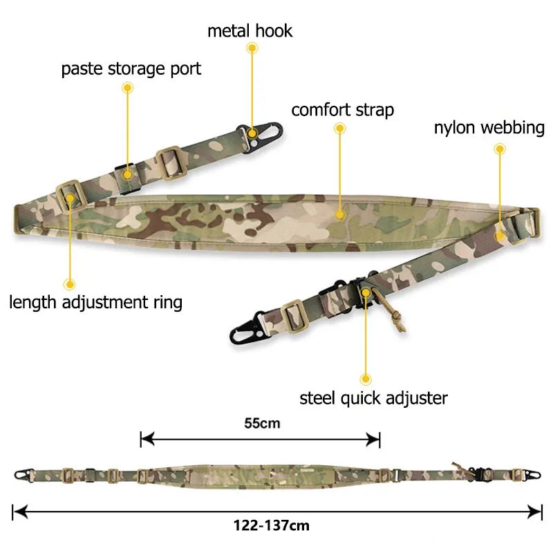 Adjustable Tactical Rifle Sling 4