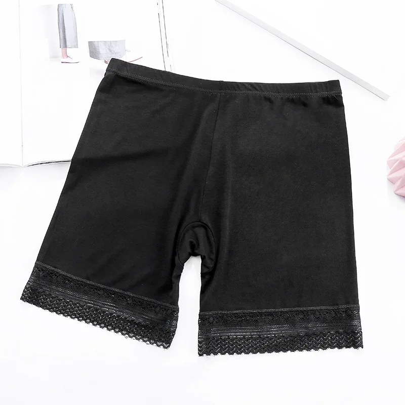 Large Size Shorts Under Skirt Sexy Lace Anti Chafing Thigh Safety Shorts Ladies Pants Underwear Large Size Safety Pants Women images - 6