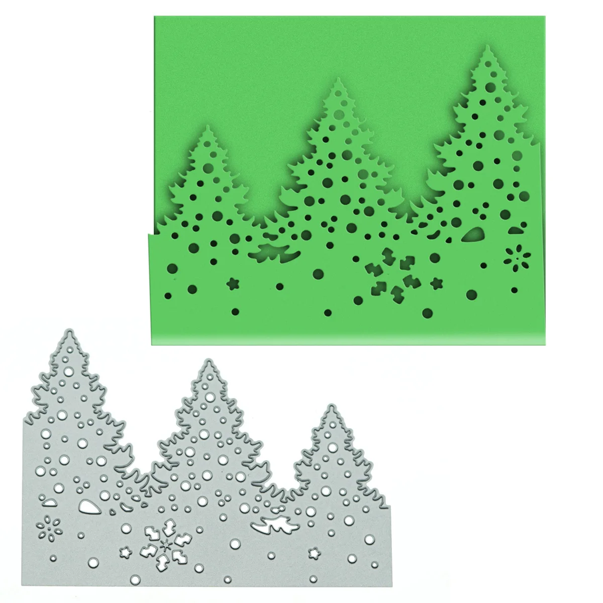 Matrices De Découpe Métal Noël - Forme Pommes De Pin - Pochoir Scrapbooking Cartes Cadeaux - Acier Carbone - DIY Déco Artisanat