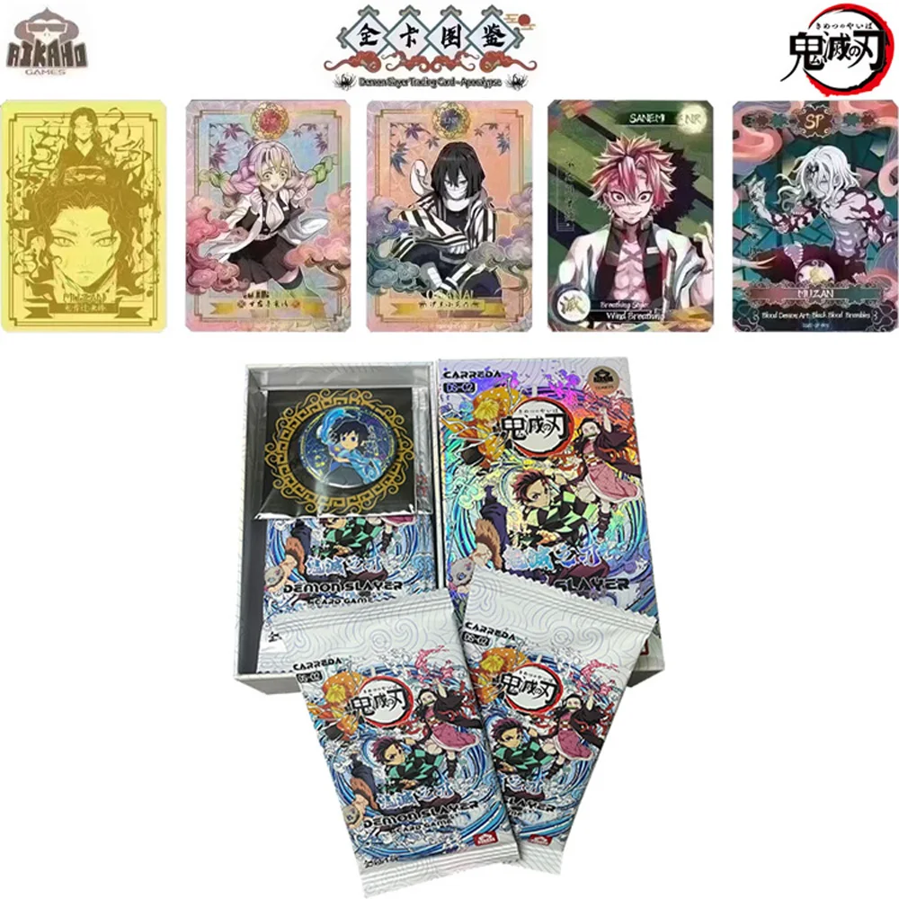 New Demon Slayer Collection Cards English Version Aikaho DS-02 Apocalypse Box Rainbow Gifts Playing Anime Acg Cards