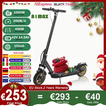 AOVOPRO lb60 Scooter Elettrico 500W Motore Potente 35KM/H 45KM 42V14.5AH 10 Pollici Pneumatico Intelligente Pieghevole A1MAX EScooter