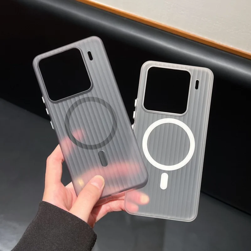 Transparent Wireless Charging Magnetic Corrugated Soft Case