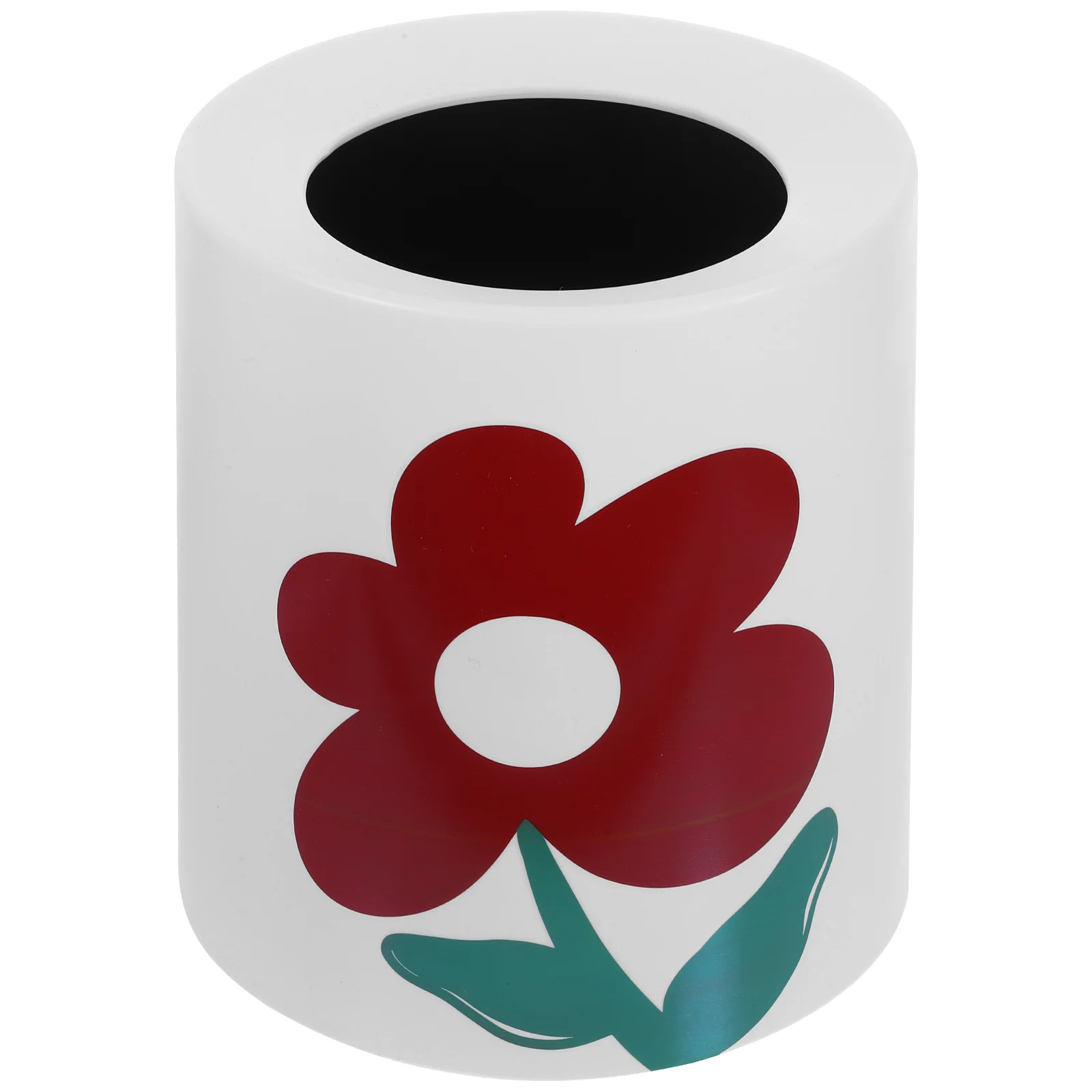 

Flower Trash Can Bathroom Trash Can Waste Basket Double-layer Garbage Can Trash Bin