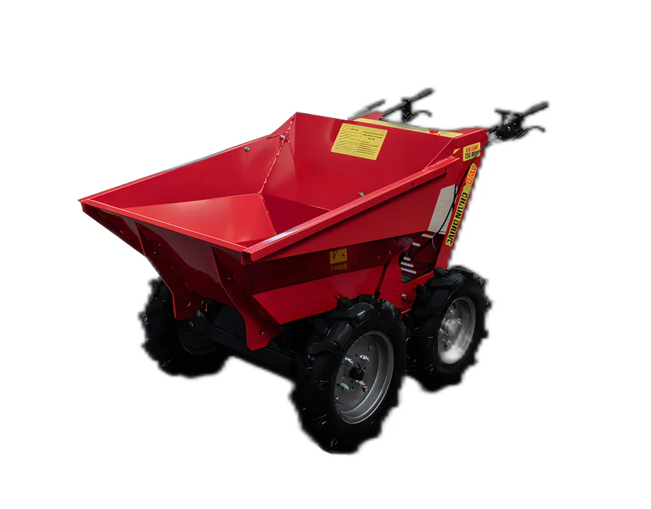 Professioneller Bau-Handwagen mit Rädern und Selbstkippfunktion Automatischer Kipptransporter Materialkipper