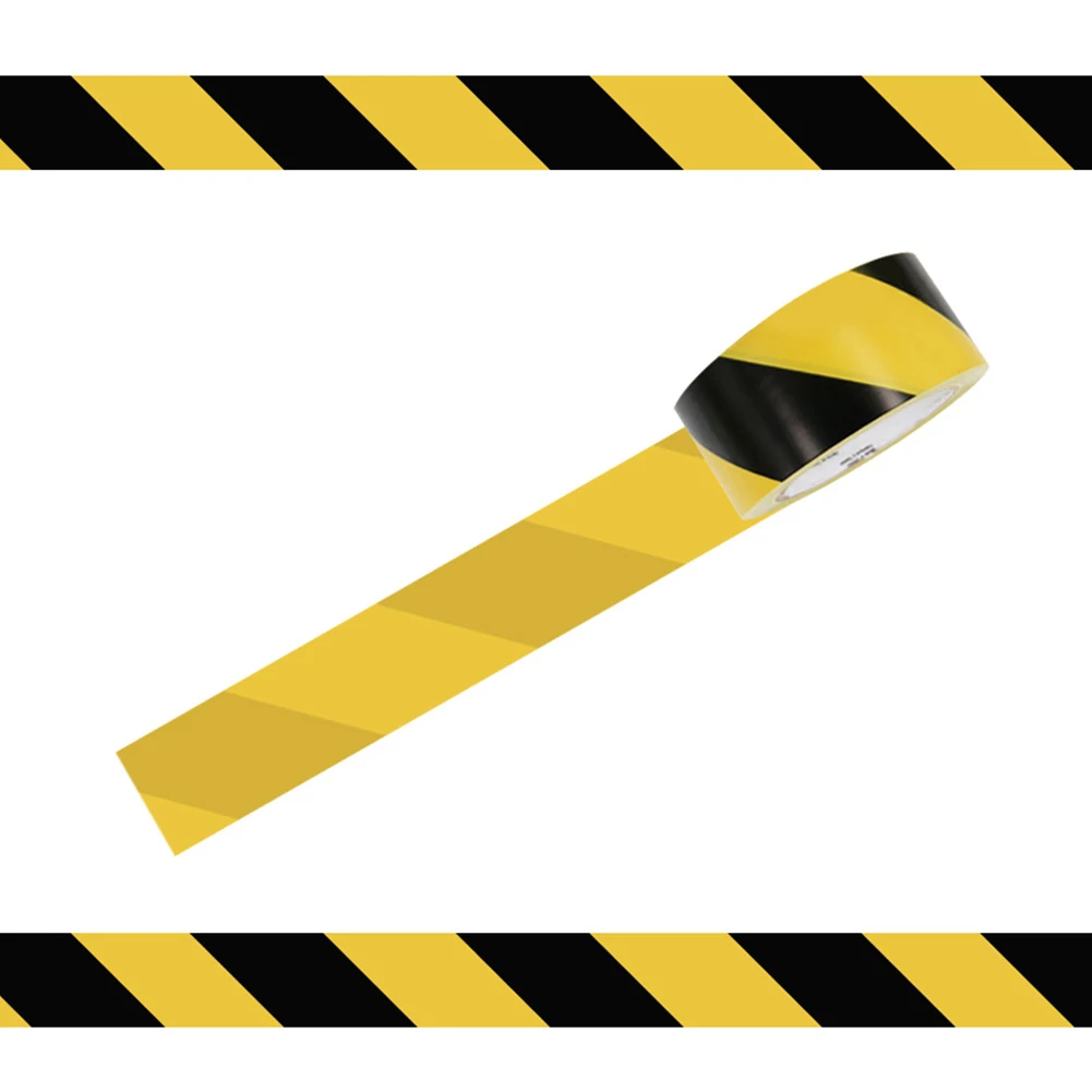 33mx50mm Yellow Marking Floors Social Distancing Dangerous Areas Stairs Warning Tape Anti-Slipping Self Adhesive Waterproof PVC safety hand gloves Safety Equipment