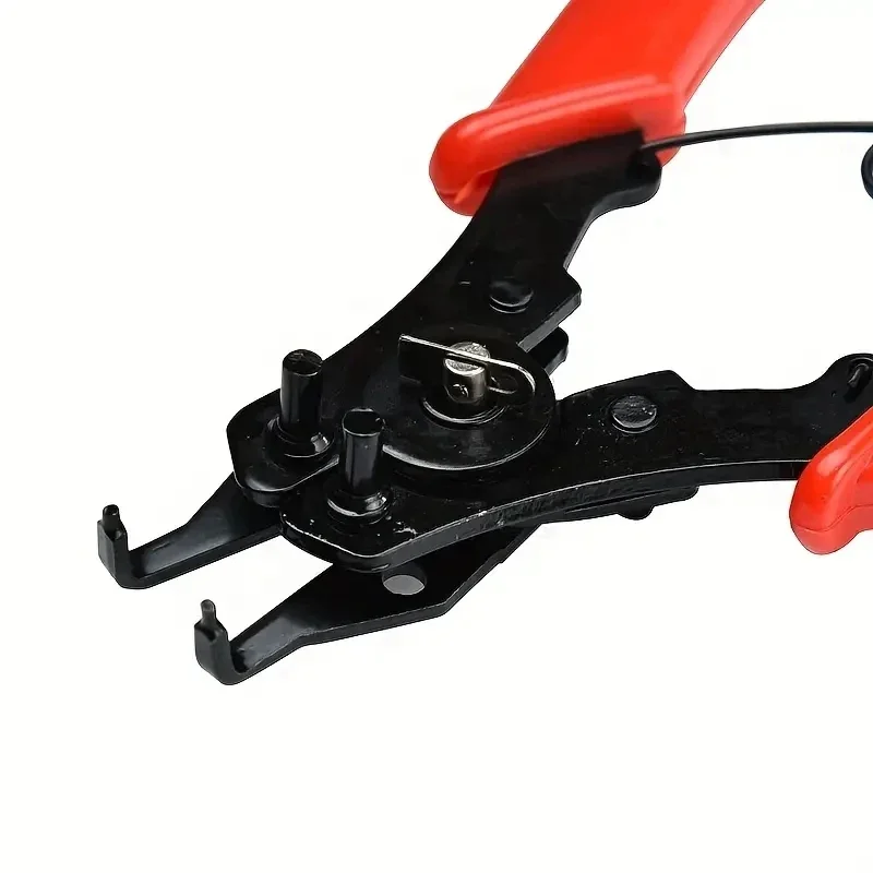 Multi functional card spring pliers four in one, with retaining hole