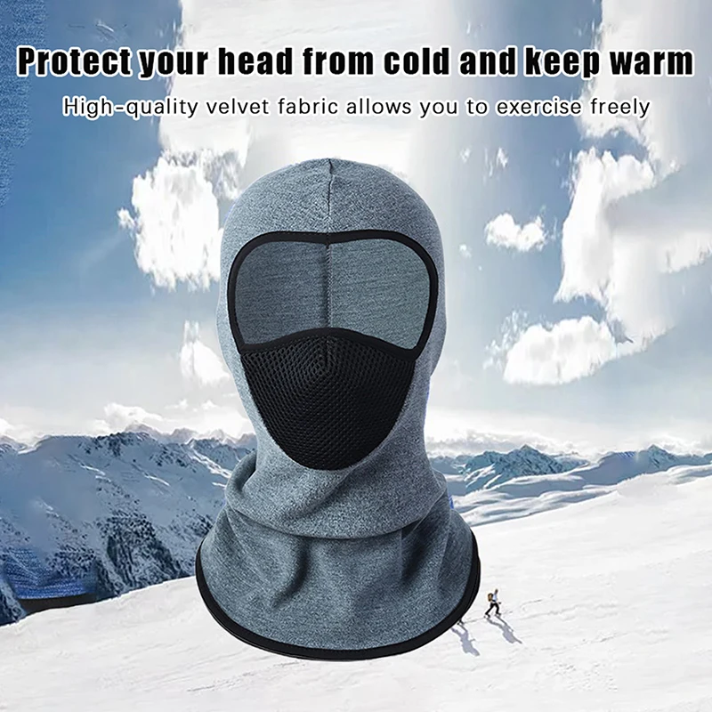 Thermal Winter Balaclava Cycling Full Face Mask Warm Outdoor Sports Motorcycle Ski Fishing Hunting Mask Fleece Scarf Cap Bandana face mask knitted scarf fleece scarf
