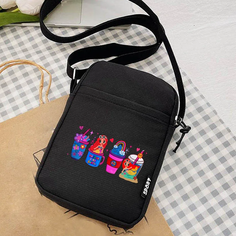 Karol G Singer Women's Bag Female Coin Purse Causal Hand Canvas Bag Mobile Phone Bags Crossbody Bags Single Shoulder Purse Bag 5