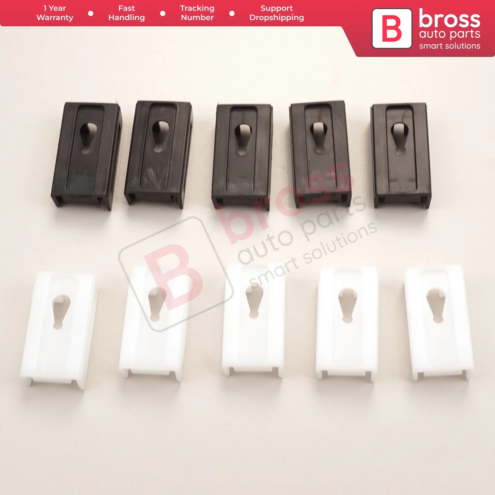 BDP1045-1 Front Glass Windshield Trim Protection Ornamental Moulding Clips Set L R 6389840861 6389840961 for Mercedes Vito W638