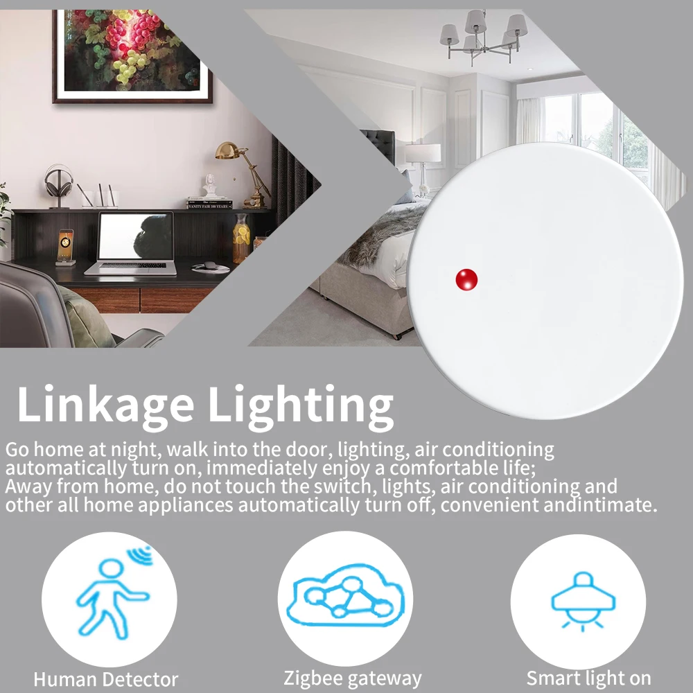 WiFi/ZigBee Smart Human Presence Detector Millimeter Wave Radar Detection Sensor