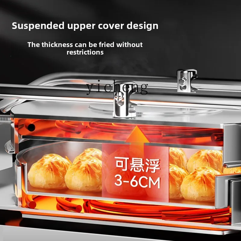XL electric cake pan commercial large double-sided heating automatic constant temperature electric frying machine 3