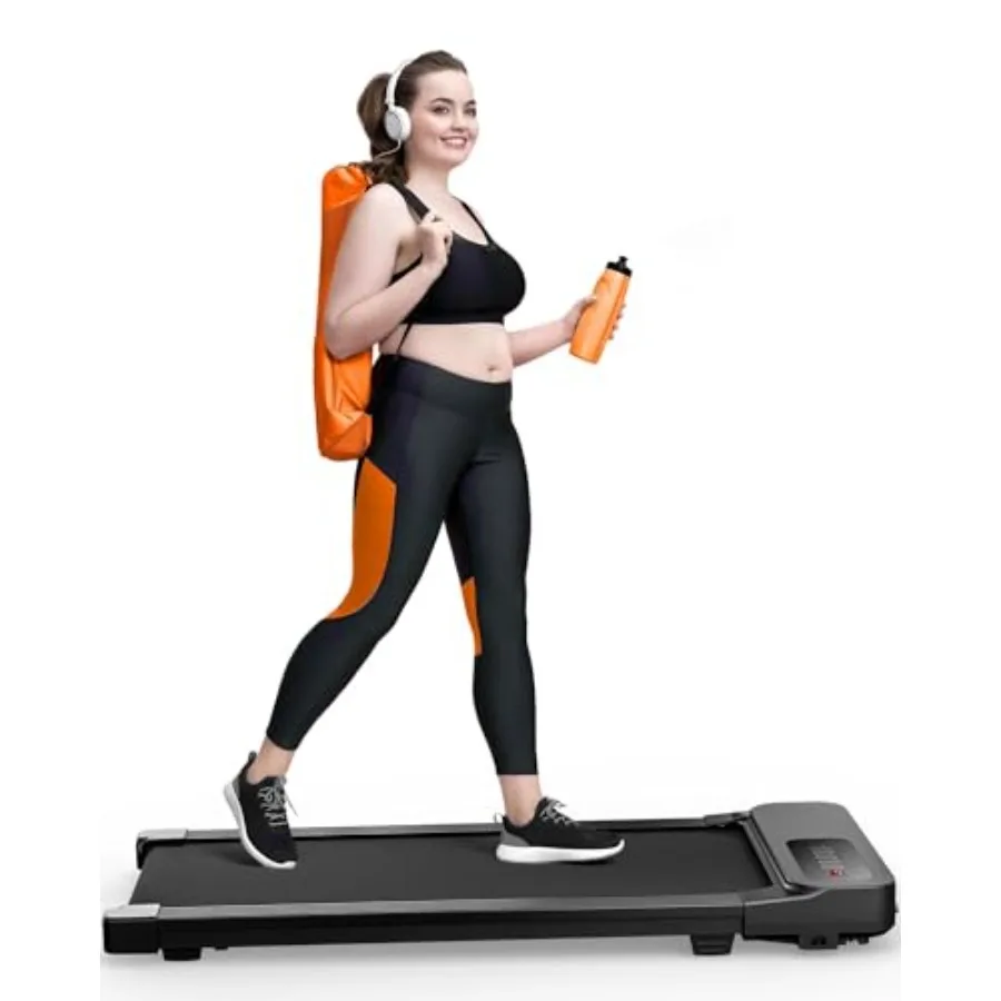 Compact Under-Desk Treadmill for Home and Office Use with 330lbs Weight Capacity 2.5 HP Low-Noise Motor Remote Control for Walk