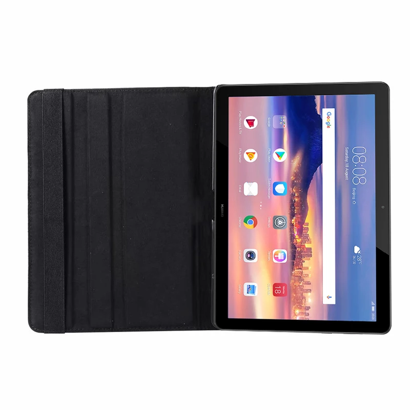 MatePad SE 10.4 Case T8 T10s T10 360 Rotating Case For Huawei MediaPad T5 10 T3 9.6 M5 Lite 10.1 PU Leather Tablet Cover tablet case