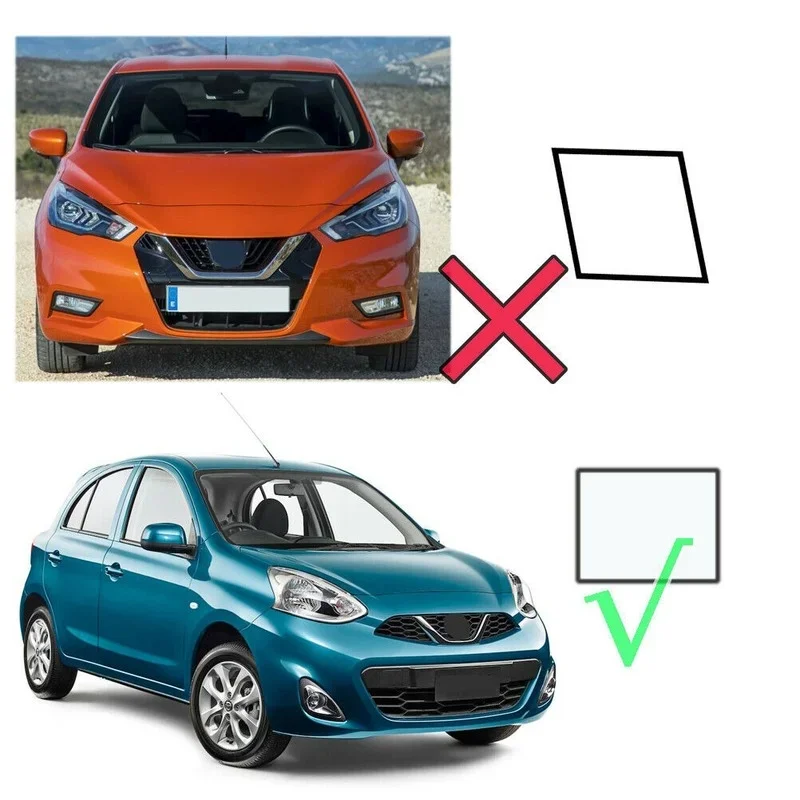 Nissan Micra K14 Front Bumper Tow Eye Hook Cover Cap Rope Grille Square Clip Decoration 2014- Car Accessories