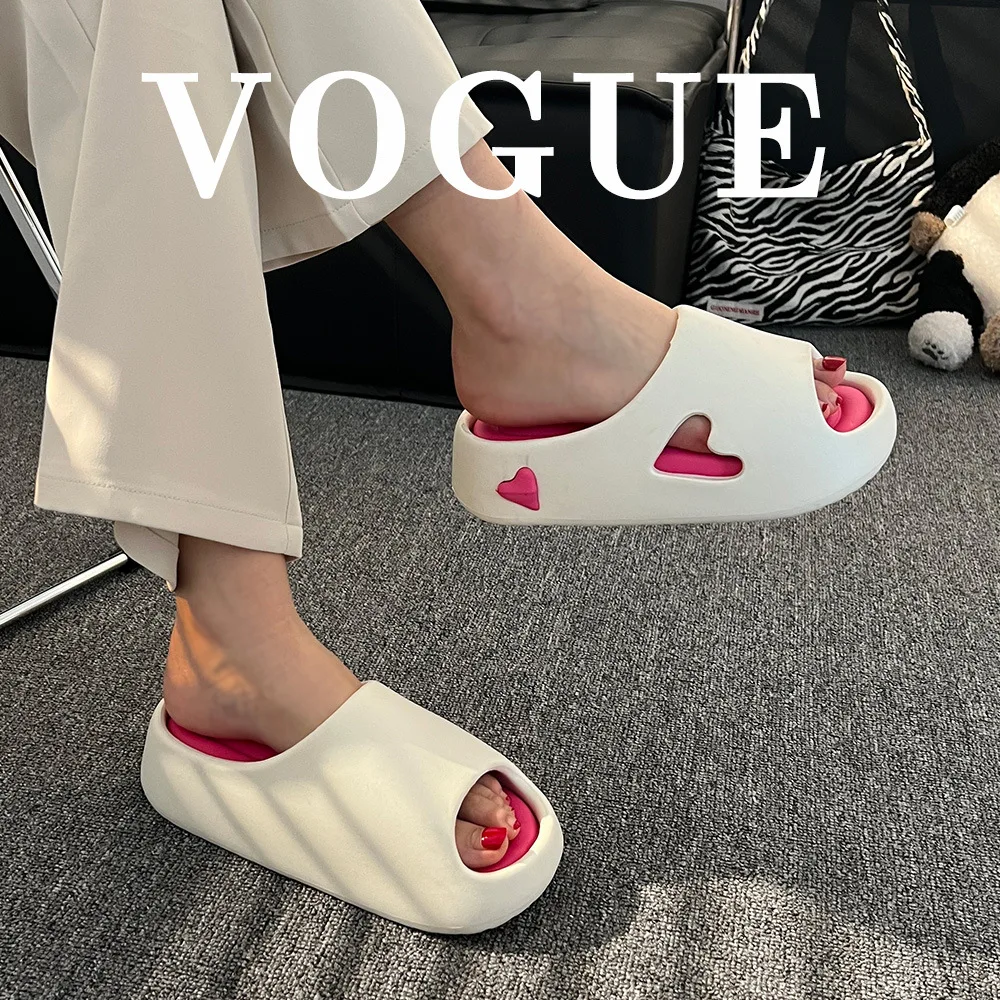 New thick EVA flip flops womens platform cloud slides shoes