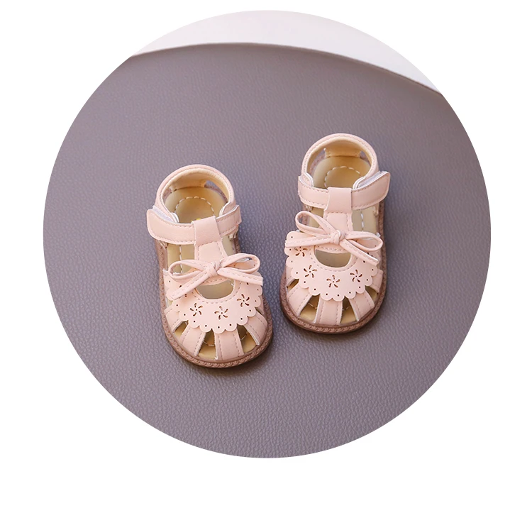 Description Picture 6 of itemToddler Walking Shoes Breathable Non-Slip Comfort Beach Shoes for Baby 2025 Summer New Girls Sandals Sweet Bows Soft Sole Cute