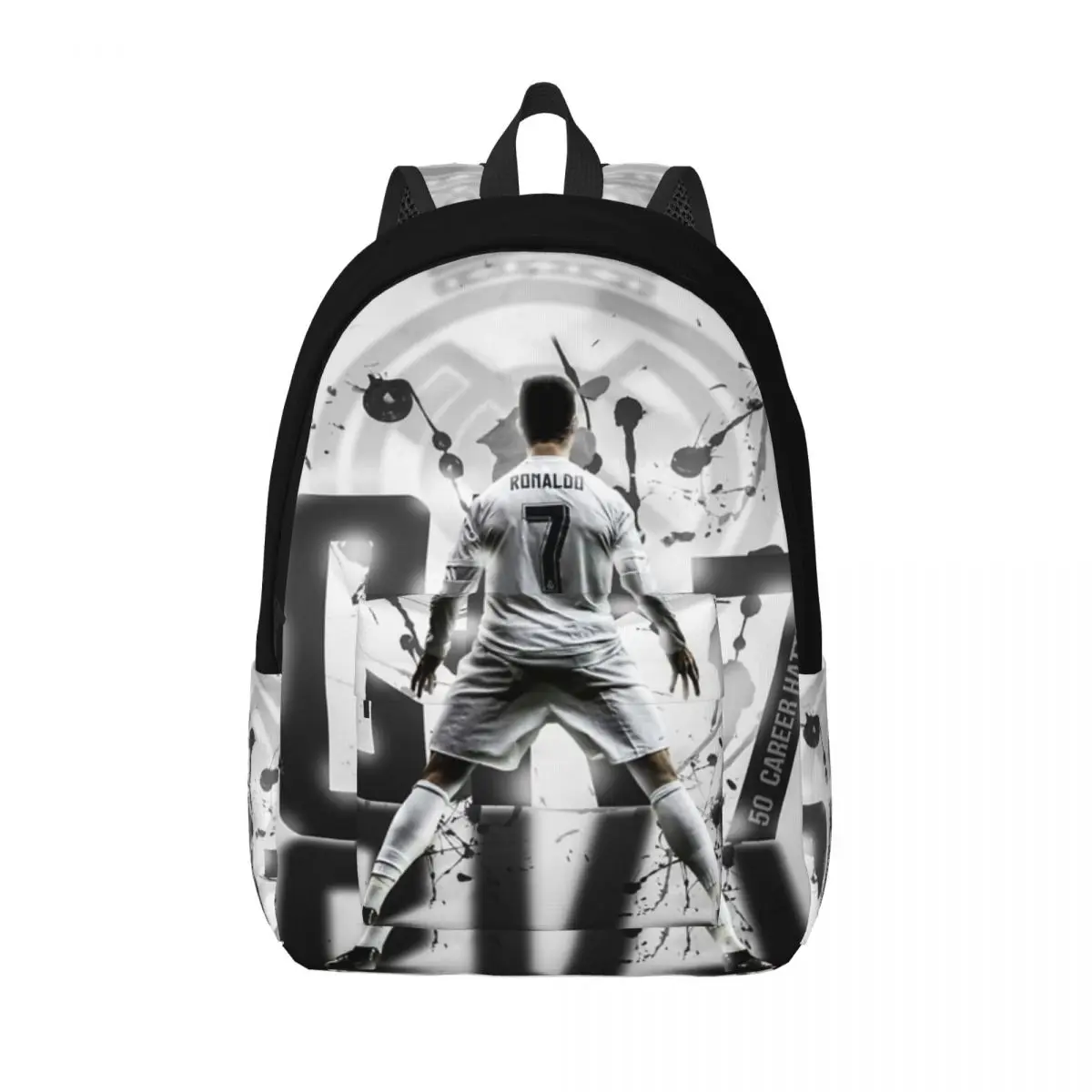 

CR7 Ronaldo Soccer Legend Classical Backpack Outdoor Student Hiking Travel Daypack for Men Women Laptop Computer Canvas Bags