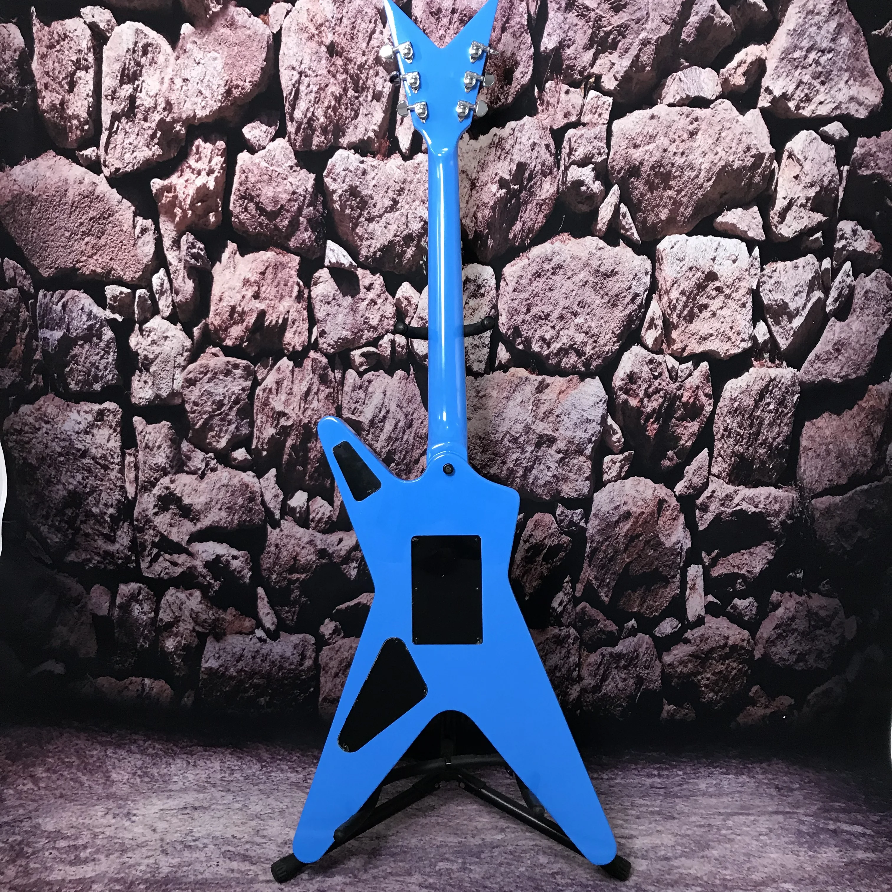 Blue Dimebag Dean Electric Guitar ML From Hell Lighting Body Bridge hot sale