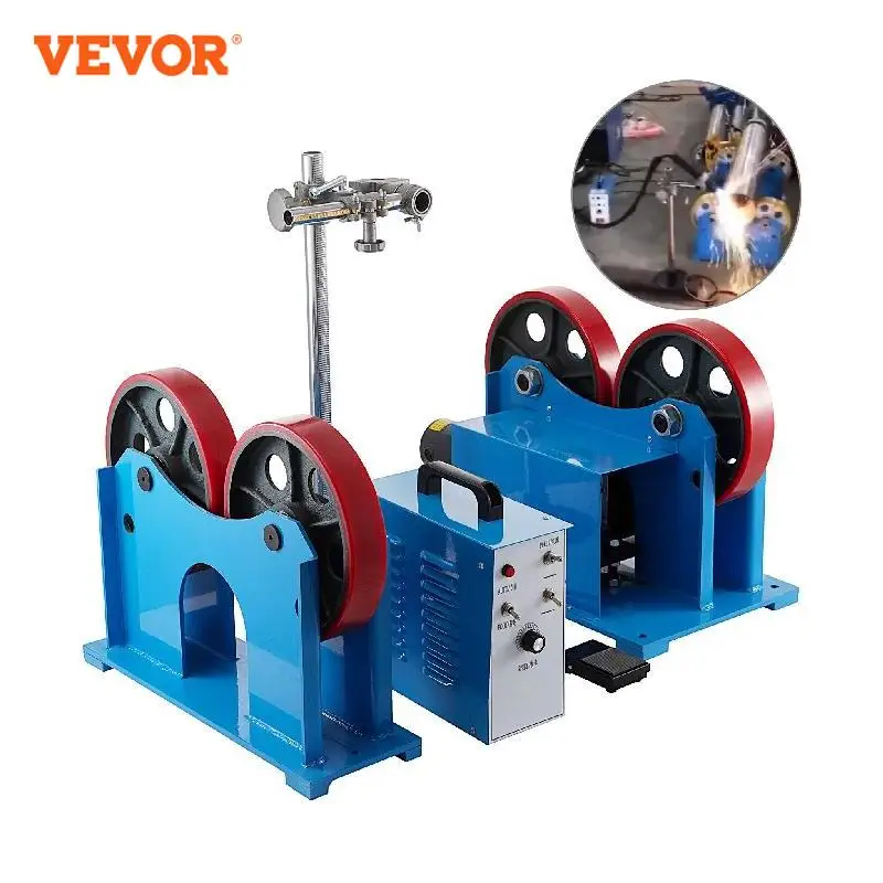 

VEVOR Welding Rotator Turning Rolls Load Bearing 1000KG Adjustable Torch Stand Support Rotator Pipe Welding Roller Positioner