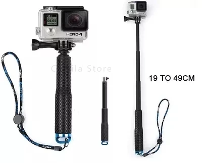 Impugnatura Asta Asta Bastone Monopiede Treppiede Per Gopro Go Pro Hero 6 5 4 3 Xiaomi Xiomi Yi 2 4 K 4 K Action Camera Accessori