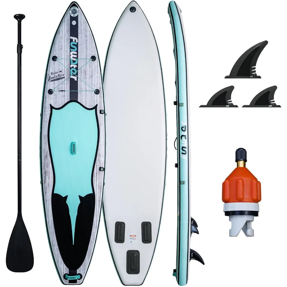 Inflatable Paddle Boards Stand Up Paddleboard Wide Stable with Premium SUP Paddle Board Accessories Non-Slip Deck Ultra-Light