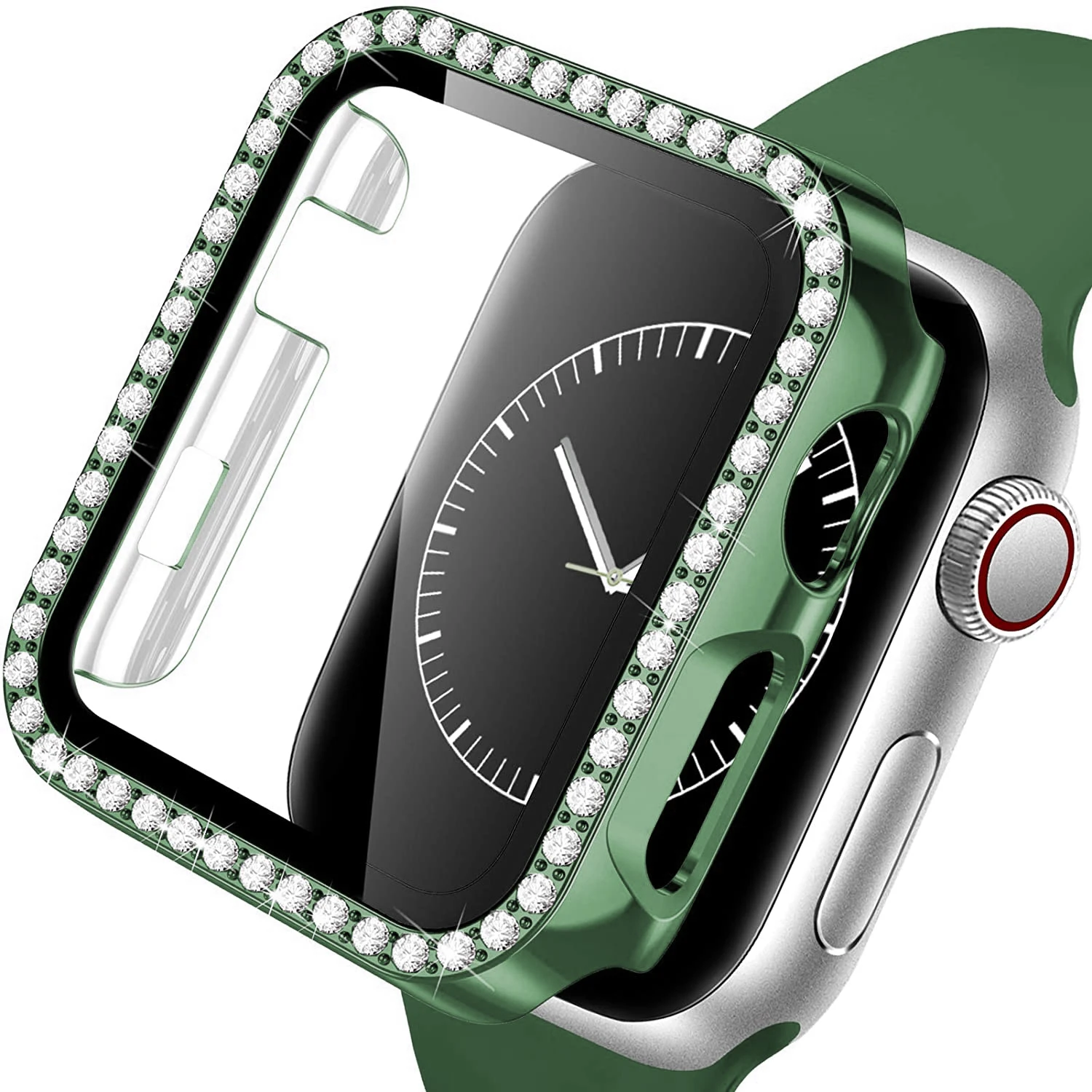 Premium Diamond Bumper Glass + Case Screen Protector