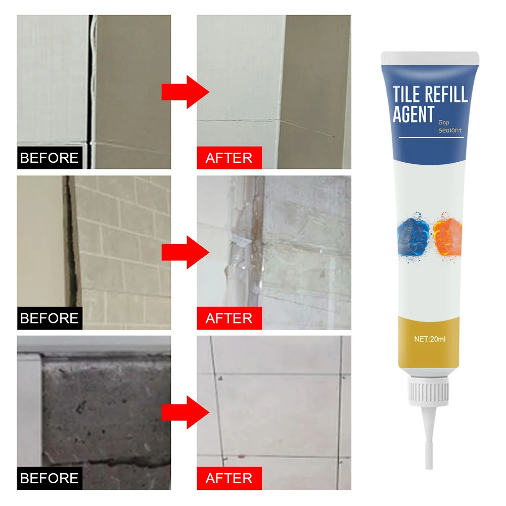 Tile Gap Repair Agent Refill Grout Pen Mouldproof Filling Agents Wall Porcelain Bathroom tile gap filler tile gap sealer ceramic repair agent tile repair kit tile repair cream wall repair agent porcelain repair kit ceramic repair paste tile glaze repair paste