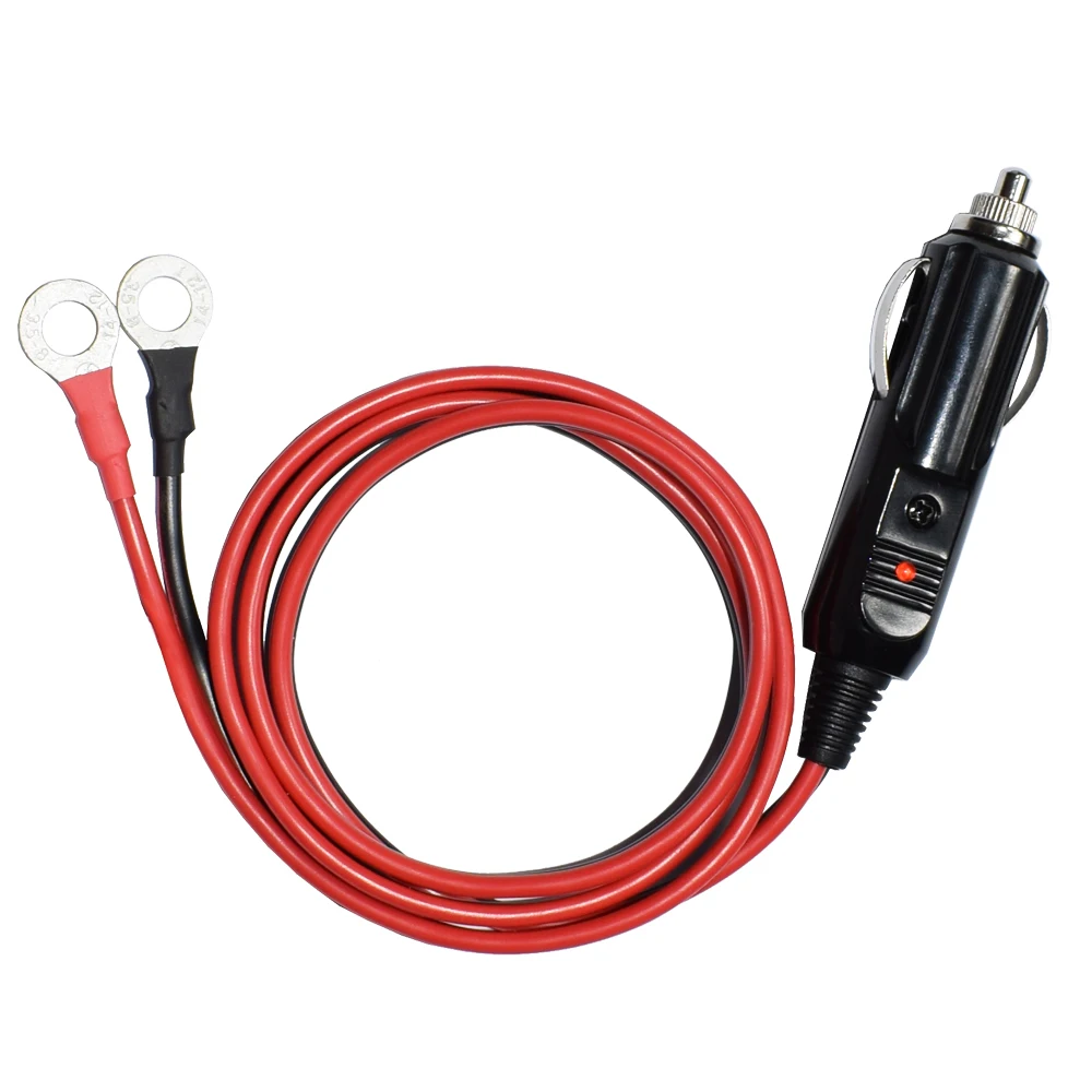 14AWG 15A Male Plug Cigarette Lighter Adapter Power Supply Cord with 3FT / 1m 6FT/2m 9FT/3M Cable Wire for Car Inverter