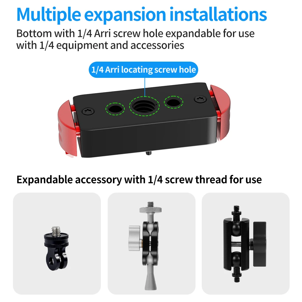 Mini Kugelkopf Adapter Halterung Action Kamera Stativ Halterung 1/4 "Loch Magnetische Saugbasis Quick Release Halterung für Gopro Hero 13 – Detail 3