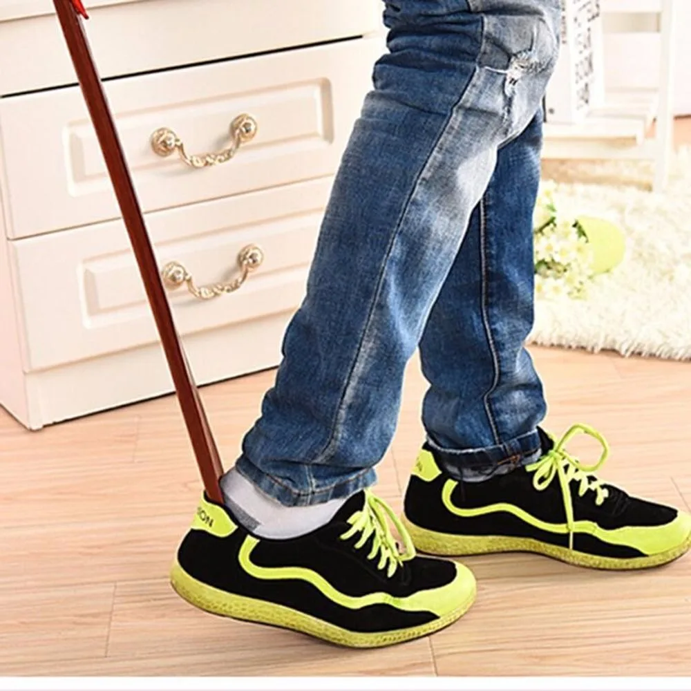 Lifter AID Stick Wooden Spoon Home Long Handle Professional Flexible Shoe Horns