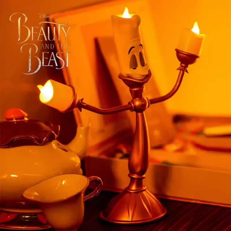 Nueva recomendación Disney La Bella y la Bestia Tetera Reloj de mesa de la Sra. Din Don Candelabro Lumiere Taza de la Sra. Potts Mup