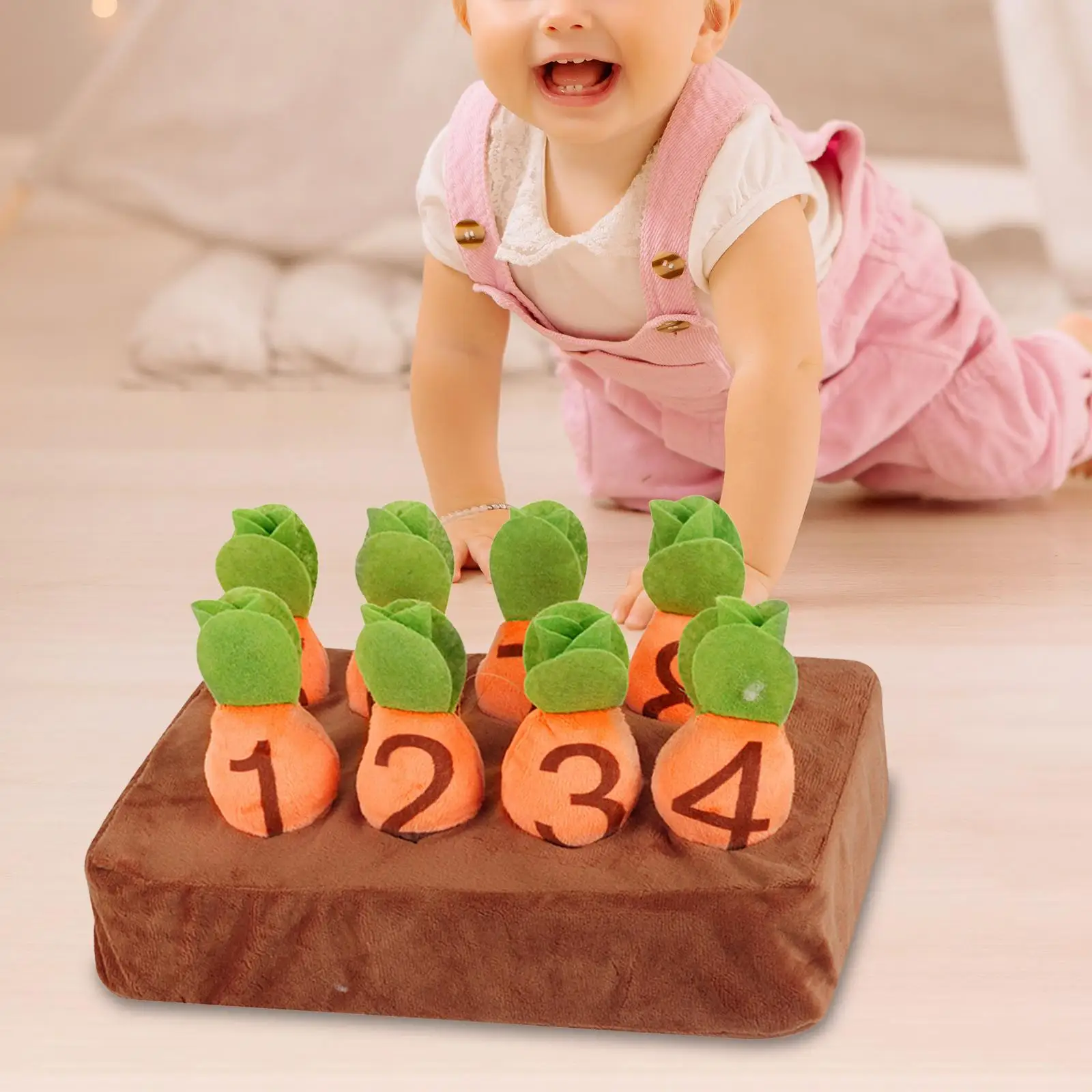 

Детская мягкая игрушка, морковь, ферма, игрушка для собак, редис, игрушка для сложения, вычитания, обучения, дошкольное просвещение