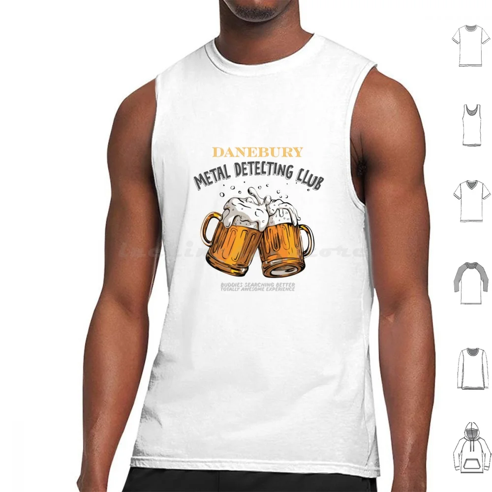 Danebury Metal Detecting Club-Buddies Search Better Tank Tops Print Cotton Detectorists Danebury Metal Detecting