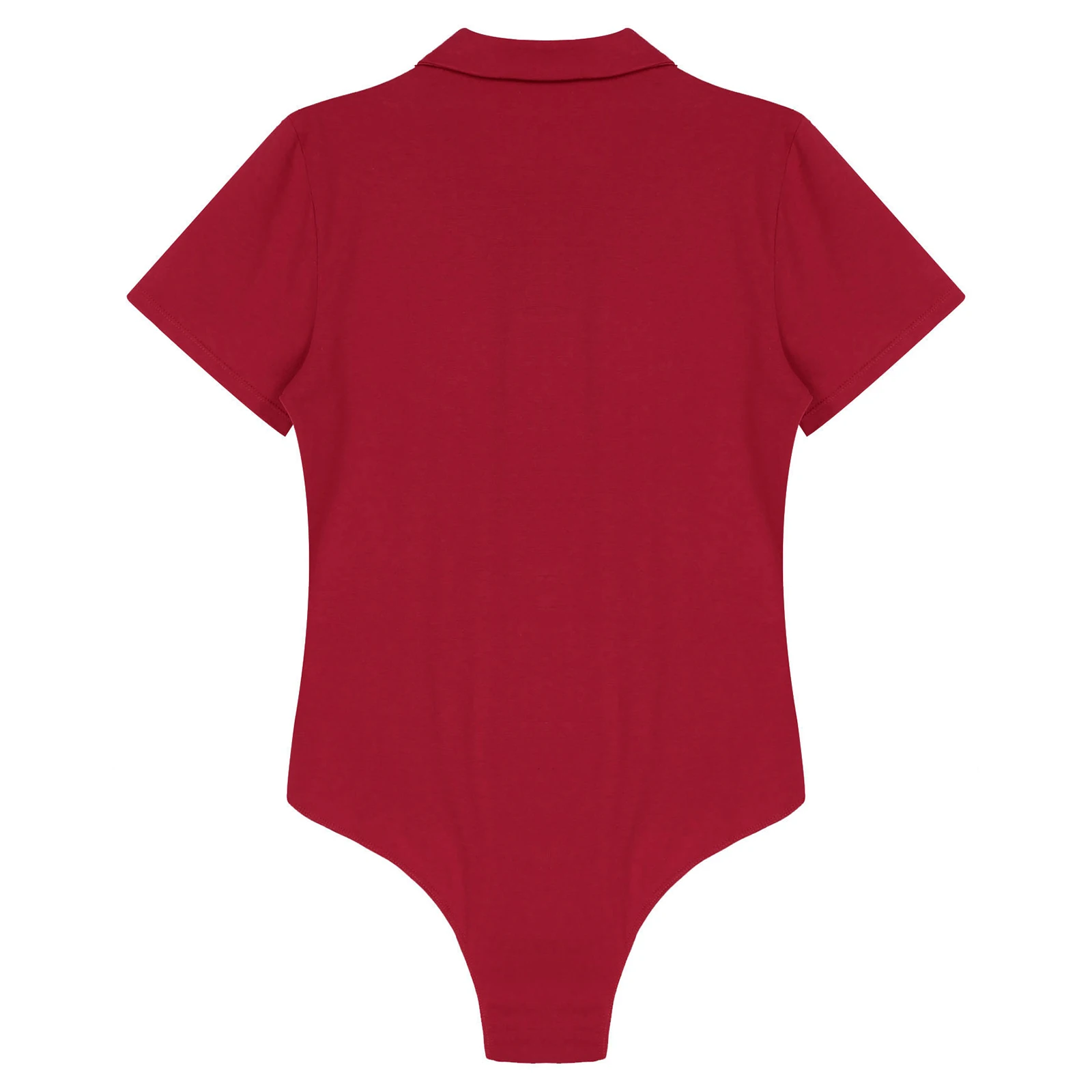 Mens One Piece Swimsuit Shirt Bodysuit for Diaper Lovers Adult Babies Short Sleeve Turn-down Collar Press Button Crotch Romper Pajamas