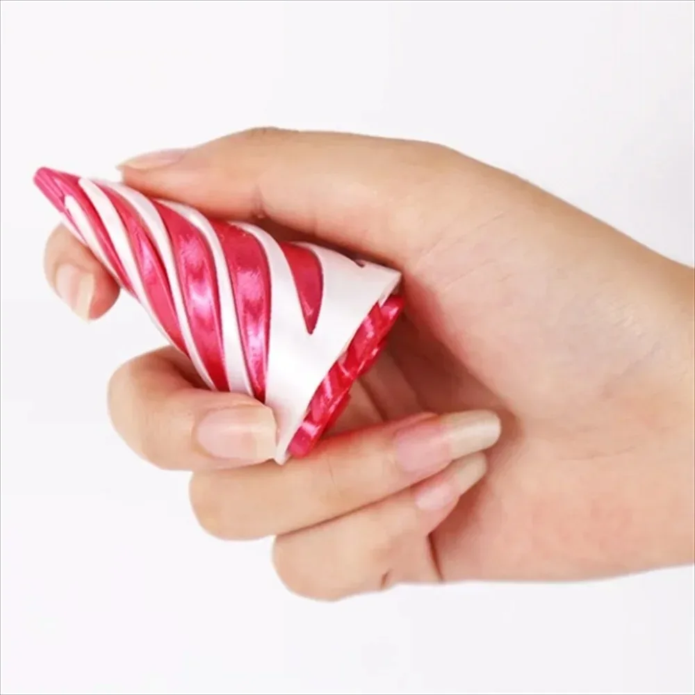 3D Printed Spiral Cone Toy Impossible Pyramid Passthrough Sculpture Pass Through Pyramid Toy Mini Vortex Thread Illusion 3d printed toy pyramid toy miniature figurines
